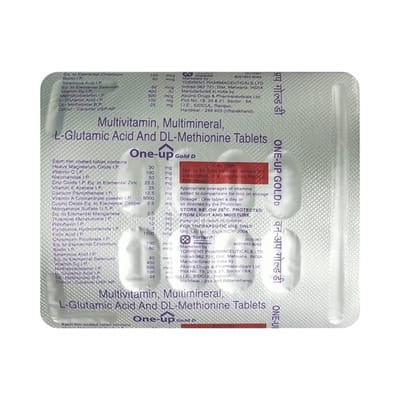One Up Gold D Strip Of 10 Tablets
