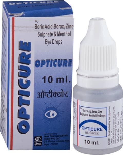 Opticure Bottle Of 10Ml Eye Drops