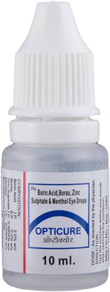 Opticure Bottle Of 10Ml Eye Drops