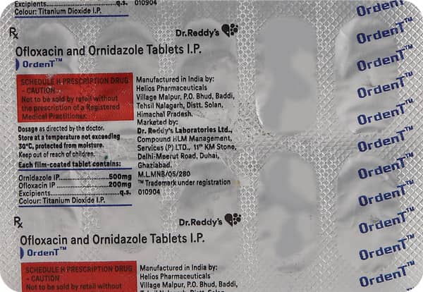 Ordent Strip Of 10 Tablets