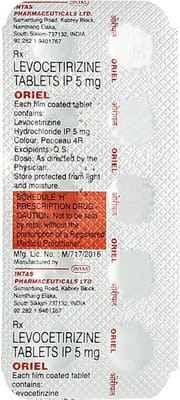 Oriel 5mg Strip Of 10 Tablets