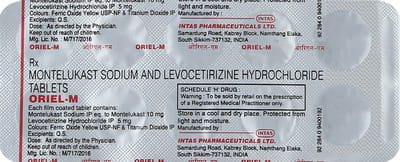 Oriel M Strip Of 10 Tablets