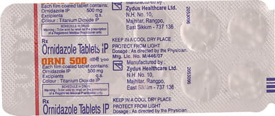 Orni 500mg Strip Of 10 Tablets