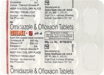 Orni O Strip Of 10 Tablets