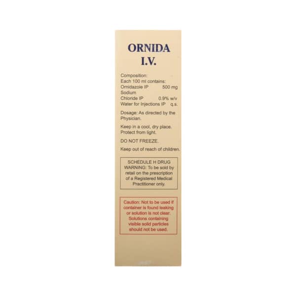 Ornida 500mg Bottle Of 100ml Infusion