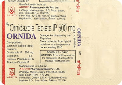 Ornida 500mg Strip Of 10 Tablets