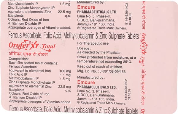 Orofer XT Total Tablet