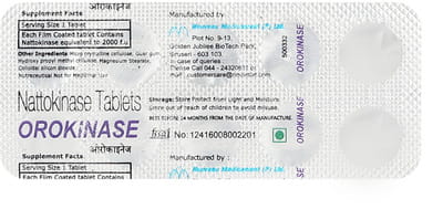 Orokinase Strip Of 10 Tablets