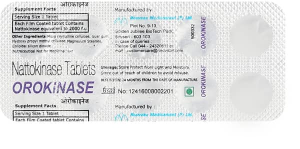 Orokinase Strip Of 10 Tablets