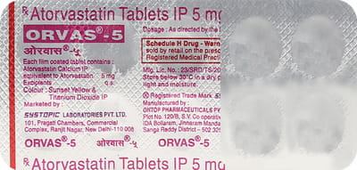 Orvas 5mg Strip Of 10 Tablets
