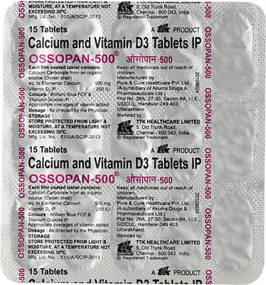 Ossopan 500mg Strip Of 15 Tablets
