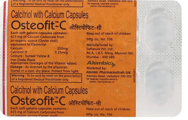 Osteofit C Strip Of 10 Capsules