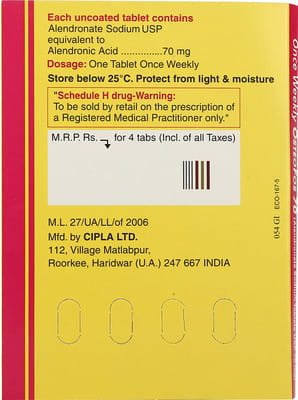 Osteofos 70mg Strip Of 4 Tablets