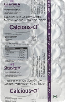 Calcious Ct Strip Of 10 Tablets