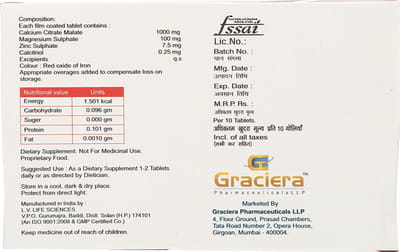 Calcious Ct Strip Of 10 Tablets