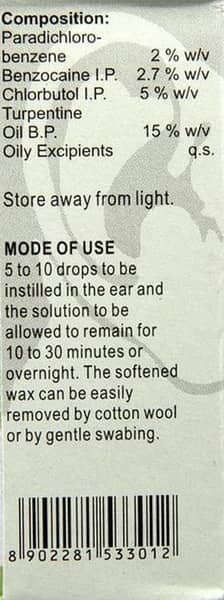 Otorex Bottle Of 10ml Ear Drops