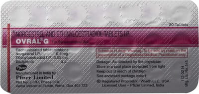 ओवराल जी 20 टैबलेट्स की स्ट्रिप