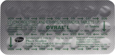 Ovral L Strip Of 21 Tablets