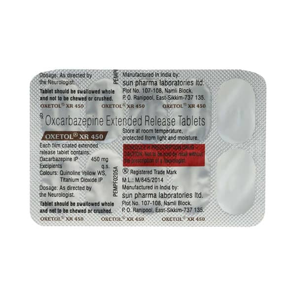 Oxetol Xr 450mg Strip Of 10 Tablets