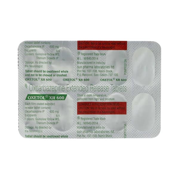 Oxetol Xr 600mg Strip Of 10 Tablets