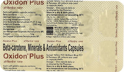 Oxidon Plus Strip Of 10 Capsules