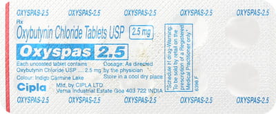 Oxyspas 2.5mg Strip Of 10 Tablets