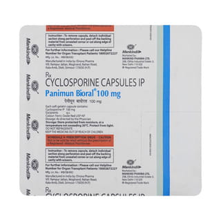 Panimun Bioral 100Mg Strip Of 6 Softgel Capsules