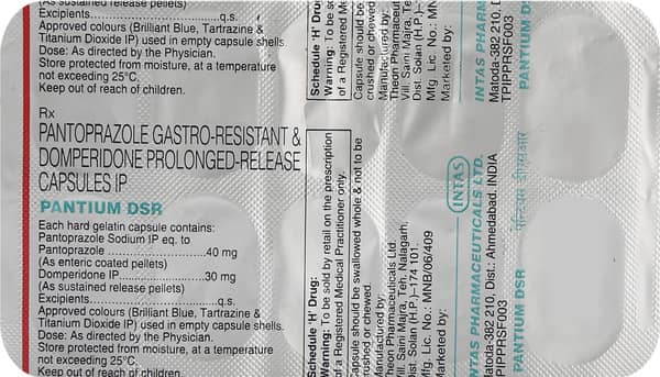 Pantium Dsr Strip Of 10 Capsules