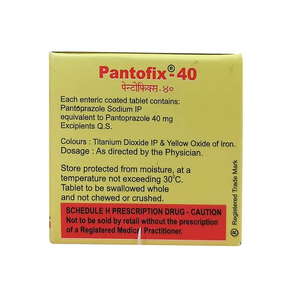 Pantofix 40Mg Strip Of 10 Tablets