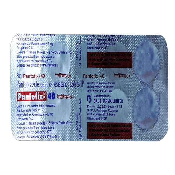 Pantofix 40Mg Strip Of 10 Tablets