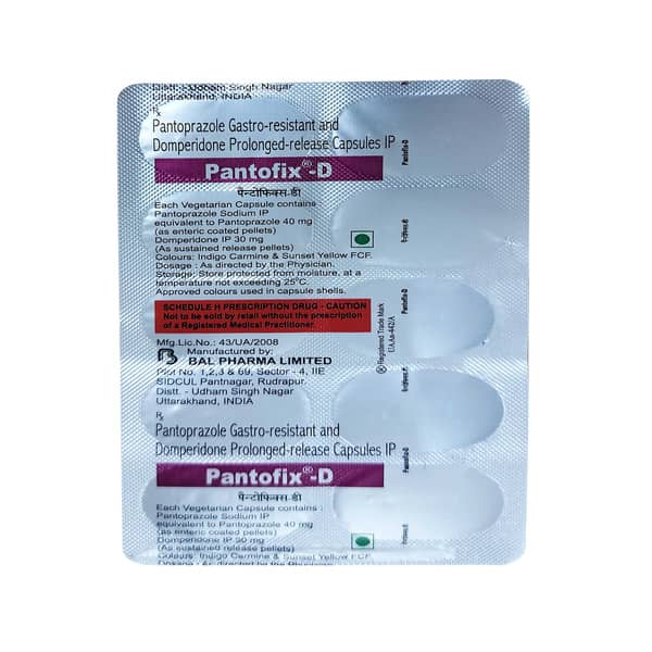 Pantofix D Strip Of 10 Veg Capsules