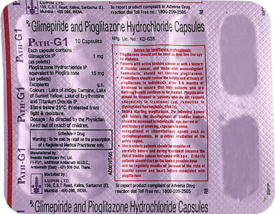 Path G 1mg Strip Of 10 Capsules