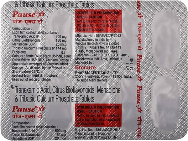 Pause Xt Strip Of 10 Tablets
