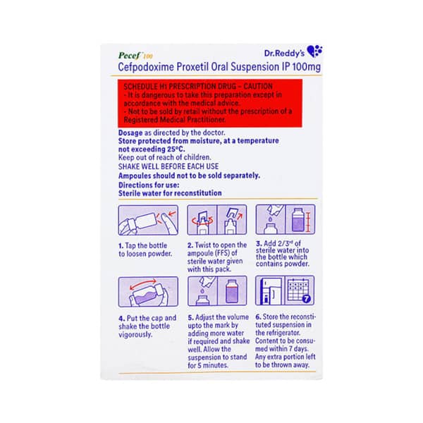 Pecef 100mg Suspension 30ml