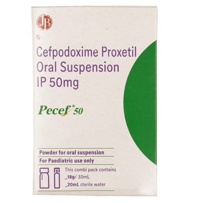 Pecef 50mg Bottle Of 30ml Suspension