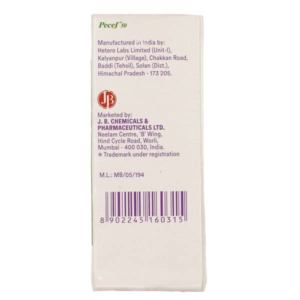 Pecef 50mg Bottle Of 30ml Suspension