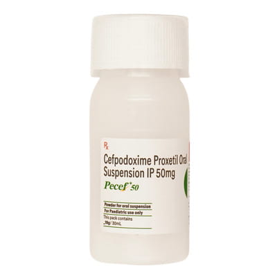 Pecef 50mg Bottle Of 30ml Suspension