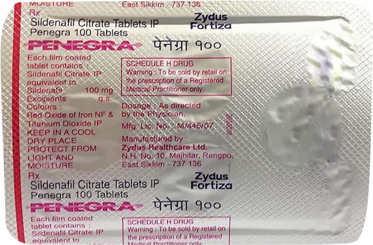 Penegra 100mg zydus