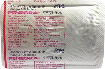 Penegra 100mg Strip Of 4 Tablets