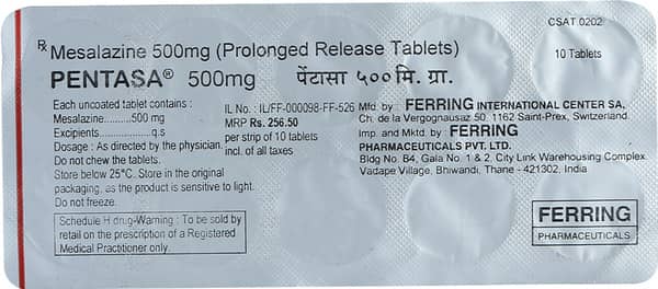 Pentasa 500mg Tablet