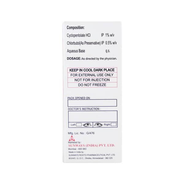 Pentolate Bottle Of 5Ml Eye Drops