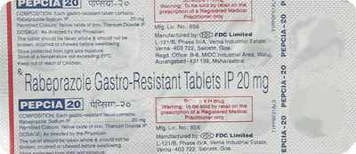 Pepcia 20mg Strip Of 10 Tablets