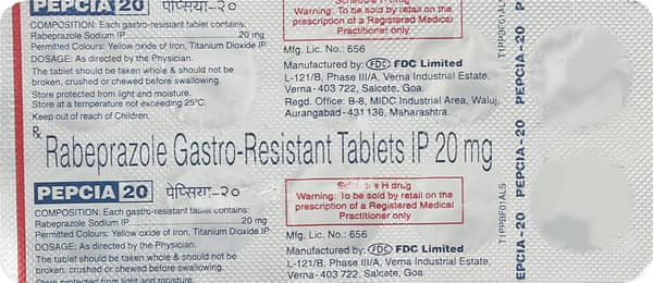 Pepcia 20Mg Strip Of 10 Tablets