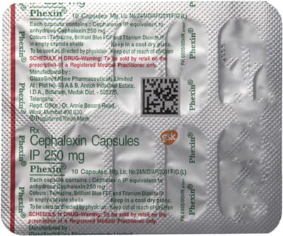 Phexin 250mg Strip Of 10 Capsules