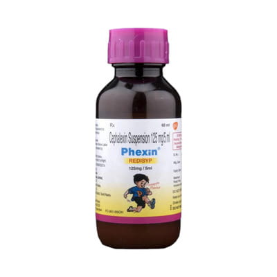 Phexin 125mg Pineapple Flavour Redisyp Bottle Of 60ml Suspension