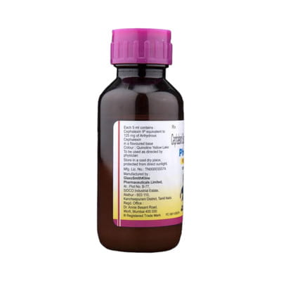 Phexin 125mg Pineapple Flavour Redisyp Bottle Of 60ml Suspension