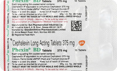 Phexin Bd 375mg Strip Of 10 Tablets