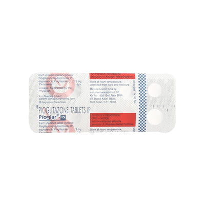 Pioglar 15mg Strip Of 10 Tablets