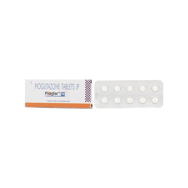 Pioglar 15mg Strip Of 10 Tablets