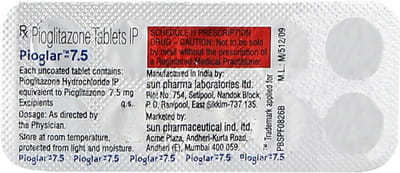 Pioglar 7.5mg Strip Of 10 Tablets